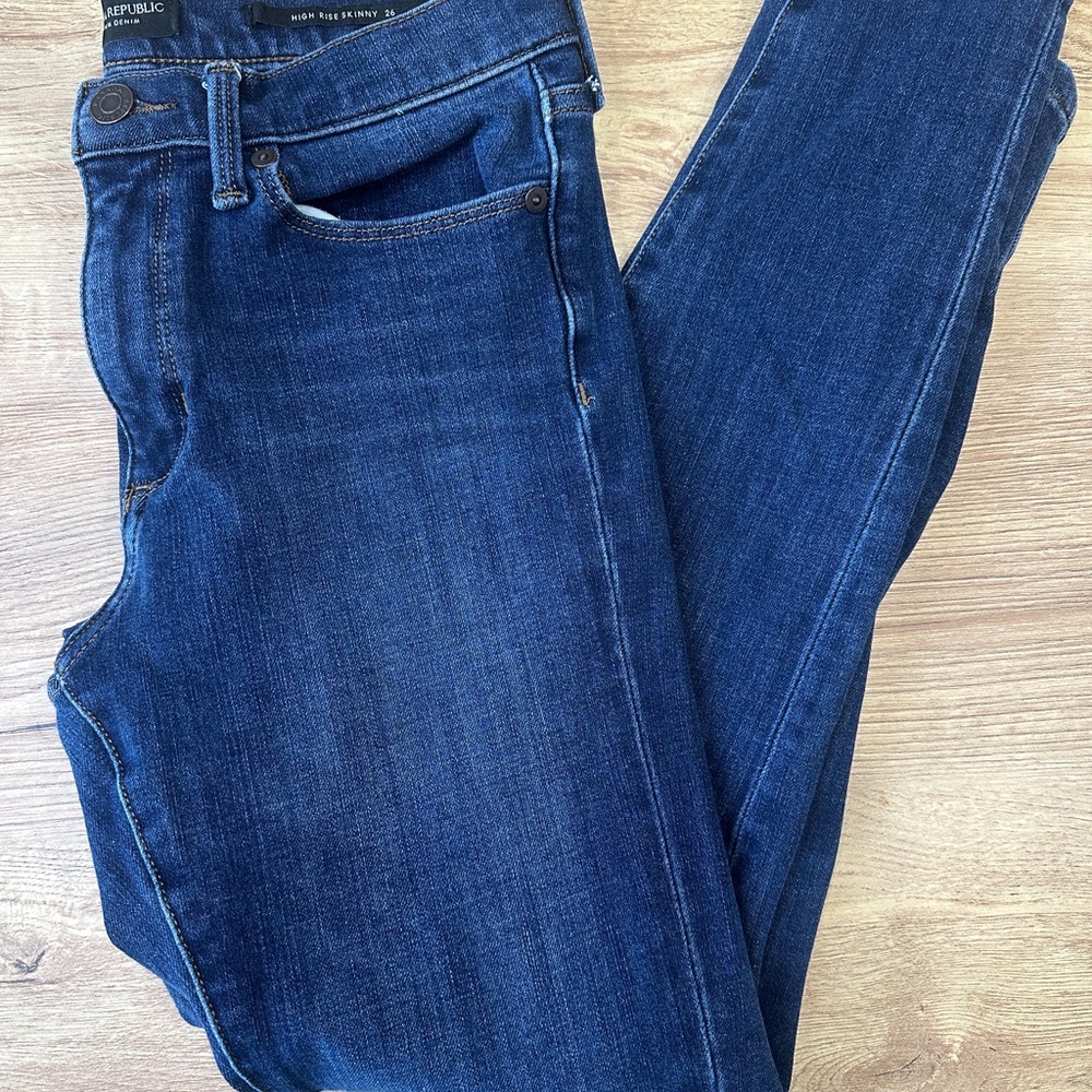 Banana Republic Women's High Rise Blue Jeans